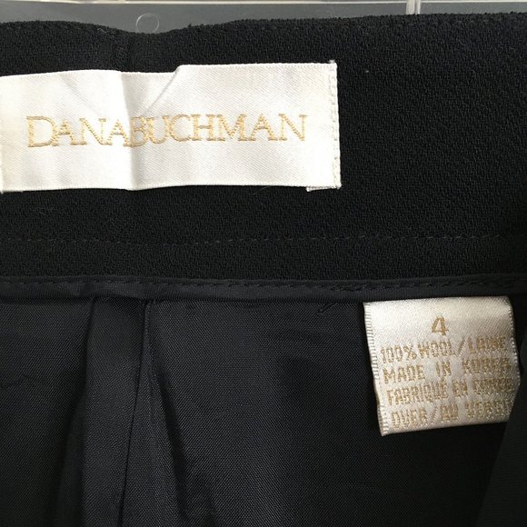 Dana Buchman Black 100% Wool Crepe Suit Jacket Coordinating Pants NWT - Picture 11 of 14
